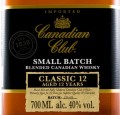 CANADIAN CLUB 12YO SMALL BATCH 0,7L