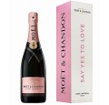 SZAMPAN MOET &amp; CHANDON BRUT ROSE IMPERIAL SAY YES TO LOVE LIMITED EDITION 0,75L