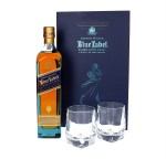 JOHNNIE WALKER BLUE LABEL WHISKY 0,7L + 2 SZKLANKI