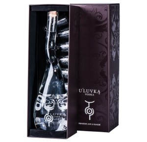 U'LUVKA VODKA 1,75L + 6 KIELISZKÓW 