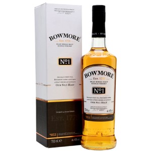 BOWMORE NO 1 SINGLE MALT WHISKY 0,7L + KARTON