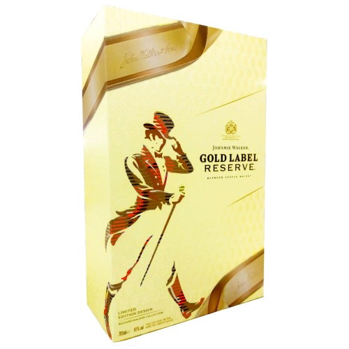 JOHNNIE WALKER GOLD LABEL RESERVE WHISKY 0,7L - PUDEŁKO + 2 SZKLANKI