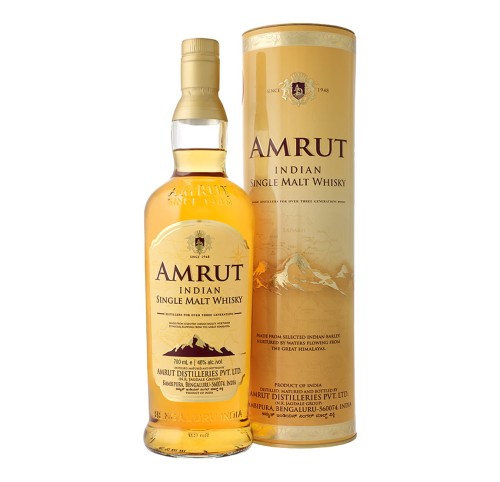 AMRUT INDIAN SINGLE MALT 0,7L + TUBA