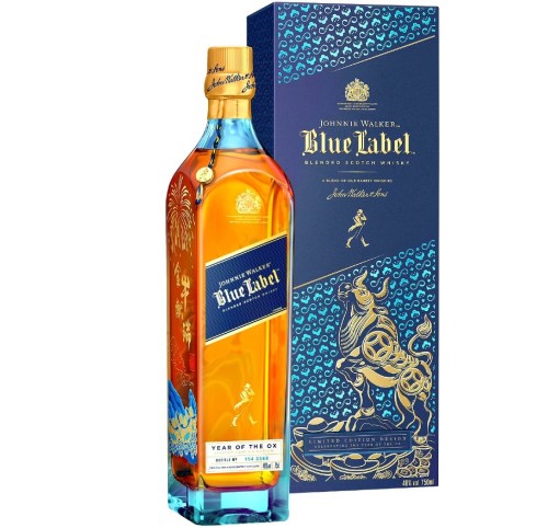 JOHNNIE WALKER  BLUE LABEL CELEBRATING THE YEAR OF THE OX WHISKY 0,7L + OPAKOWANIE