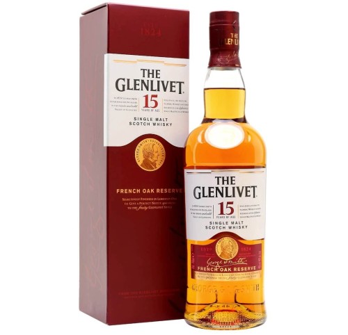 THE GLENLIVET 15YO SINGLE MALT WHISKY 0,7L + KARTONIK