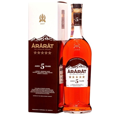 BRANDY ARARAT 5* 0,7L + KARTON