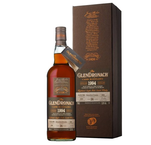 GLENDRONACH 26YO 1994 CASK NO.4363 BATCH 18 SINGLE MALT WHISKY 0,7L + OPAKOWANIE