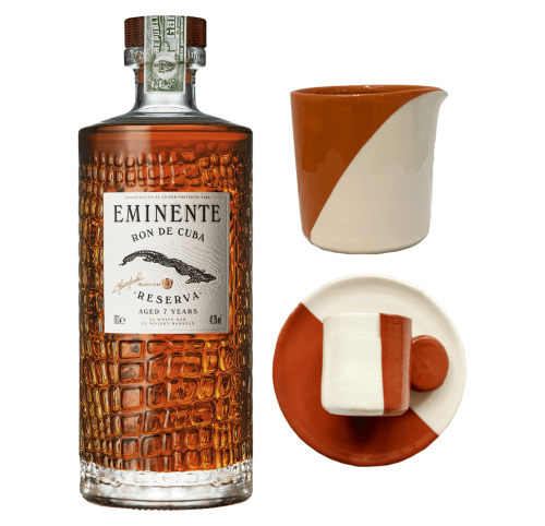 RUM EMINENTE RESERVA 7YO 0,7L + ZESTAW EL CAFECITO W PREZENCIE