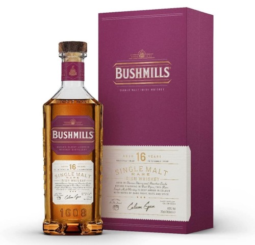 BUSHMILLS 16YO SINGLE MALT WHISKEY 0,7L + TUBA