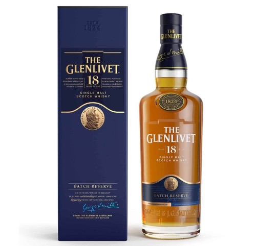 THE GLENLIVET 18YO SINGLE MALT WHISKY 0,7L + KARTONIK