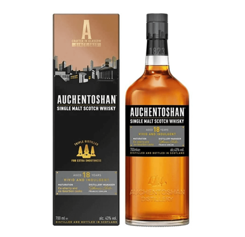 AUCHENTOSHAN 18YO SINGLE MALT WHISKY 0,7L + KARTONIK