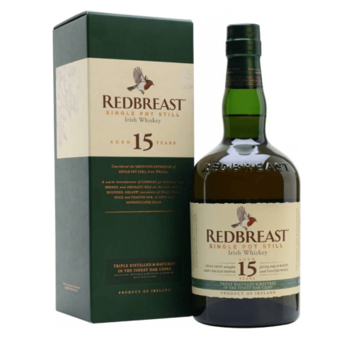 REDBREAST 15YO IRISH SINGLE POT STILL WHISKEY 0,7L W OPAKOWANIU