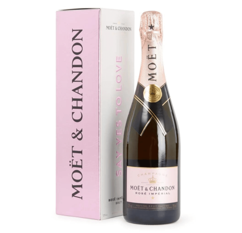 SZAMPAN MOET &amp; CHANDON BRUT ROSE IMPERIAL SAY YES TO LOVE LIMITED EDITION 0,75L