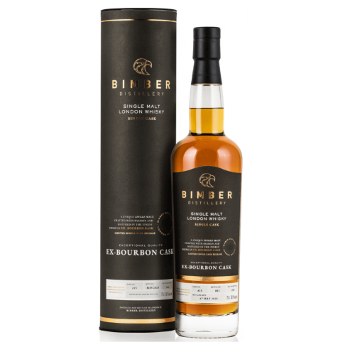 BIMBER DISTILLERY LONDON EX-BOURBON SINGLE CASK SINGLE MALT WHISKY 0,7L + TUBA