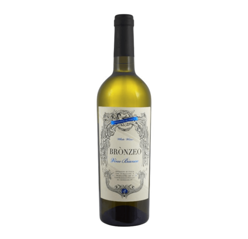 BRONZEO BIANCO BIAŁE PÓŁWYTRAWNE WINO WŁOSKIE 0,75L OWOCOWA ŚWIEŻOŚĆ I WŁOSKA FINEZJA W KAŻDEJ BUTELCE
