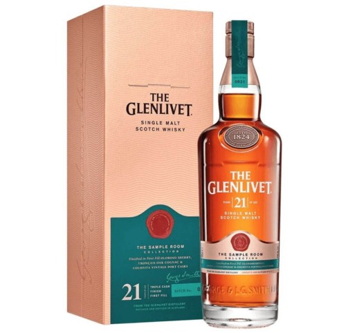 THE GLENLIVET 21YO SAMPLE ROOM COLLECTION SINGLE MALT WHISKY 0,7L + OPAKOWANIE