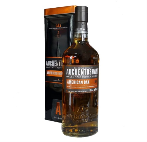AUCHENTOSHAN AMERICAN OAK WHISKY 0,7L + PUSZKA