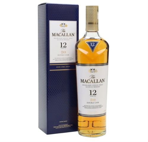 THE MACALLAN 12YO DOUBLE CASK WHISKY 0,7L + PUSZKA