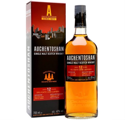 AUCHENTOSHAN 12YO WHISKY 0,7L + KARTONIK