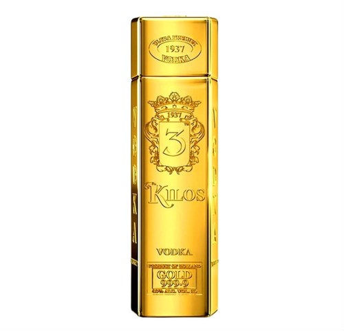 3 KILOS GOLD VODKA 1,0L