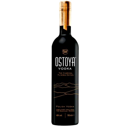 OSTOYA THE CHARCOAL FILTERED BLACK VODKA 0,7L
