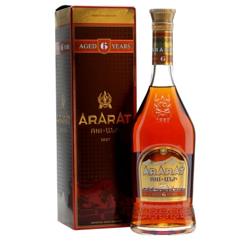 BRANDY ARARAT 6YO ANI 0,7L + KARTON