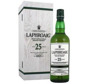 LAPHROAIG 25YO SINGLE MALT WHISKY 0,7L + PUDEŁKO