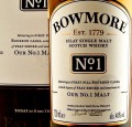 BOWMORE NO 1 WHISKY 0,7L + KARTON