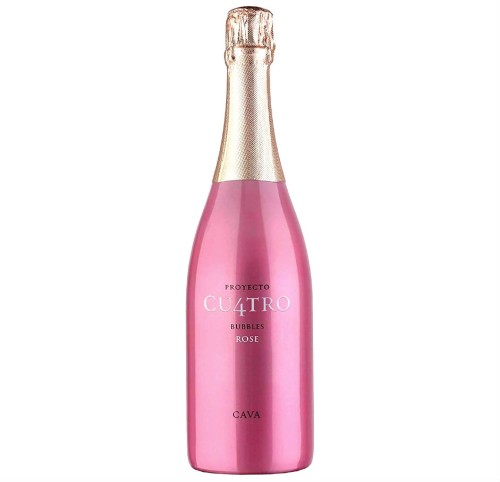 WINO CAVA PROYECTO CU4TRO BUBBLES ROSE 0,75L