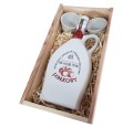 MIÓD PITNY JAROS DWÓJNIAK JABŁKOWY 0,75L + 2 CZARKI 80ML + SKRZYNKA
