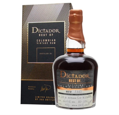 DICTADOR RUM "BEST OF 1980" 37YO EX-P 0,7L + OPAKOWANIE