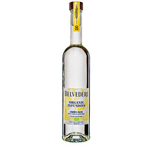 BELVEDERE ORGANIC LEMON&amp;BASIL VODKA 0,7L