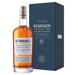 BENRIACH 21YO SINGLE MALT WHISKY 0,7L + OPAKOWANIE