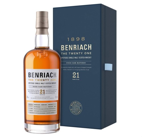 BENRIACH 21YO SINGLE MALT WHISKY 0,7L + OPAKOWANIE