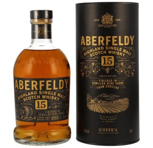 ABERFELDY 15YO CADILLAC WINE CASK SINGLE MALT  WHISKY 0,7L + OPAKOWANIE
