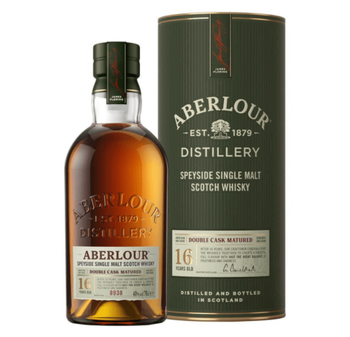 ABERLOUR 16YO DOUBLE CASK MATURED SINGLE MALT WHISKY 0,7L + TUBA
