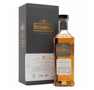BUSHMILLS 21YO SINGLE MALT WHISKEY 0,7L + PUDEŁKO 