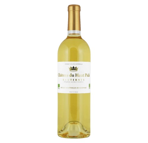 WINO SAUTERNES CHATEAU DU HAUT PICK AOC BIO 0,75L - LUKSUSOWA SŁODYCZ W KAŻDEJ KROPLI