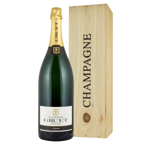 SZAMPAN GRUET SELECTION BRUT 3,0L JEROBOAM + SKRZYNIA FRANCUSKA PERFEKCJA W DUŻEJ POJEMNOŚCI