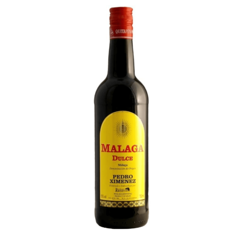 MALAGA DULCE PEDRO XIMENEZ BIAŁE SŁODKIE WINO HISZPAŃSKIE 0,75L ELEGANCKIE BIAŁE WINO Z POŁUDNIA SŁONECZNEJ HISZPANII