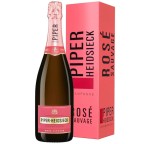 SZAMPAN PIPER-HEIDSIECK ROSÉ SAUVAGE RÓŻOWY WYTRAWNY 0,75L + OPAKOWANIE RÓŻOWA INTENSYWNOŚĆ