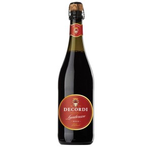 WINO WŁOSKIE LAMBRUSCO FRIZZANTE DECORI PÓŁSŁODKIE 0,7L ŁYK WŁOSKIEGO SŁOŃCA
