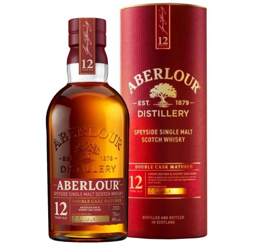 ABERLOUR 12YO DOUBLE CASK MATURED SINGLE MALT WHISKY 0,7L + TUBA