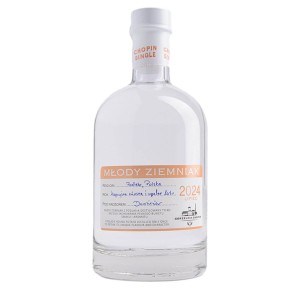 WÓDKA POLSKA MŁODY ZIEMNIAK LIPIEC 2024 0,5L PRZYKŁAD SUROWEGO, UDANEGO RZEMIOSŁA