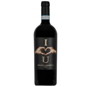 WINO WŁOSKIE I LOVE YOU PRIMITIVO DI MANDURIA DOC CZERWONE WYTRAWNE 0,75L ORYGINALNE WYZNANIE UCZUĆ