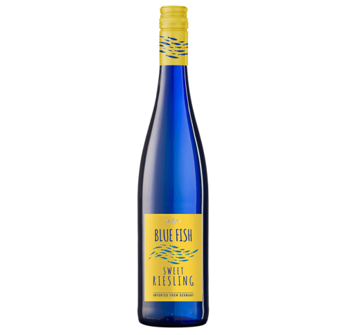 WINO NIEMIECKIE BLUE FISH SWEET RIELSLING PFALZ BIAŁE SŁODKIE 0,75L SŁODKI RIESLING NA LATO