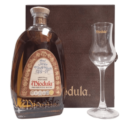 MIODULA PREZYDENCKA 0,5L SKRZYNIA + 1 KIELISZEK
