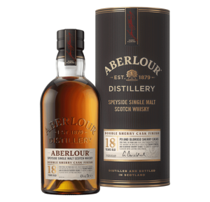 ABERLOUR 18YO PX AND OLOROSO SHERRY CASK 0,7L DOJRZAŁA, OWOCOWA SZKOCKA WHISKY SINGLE MALT