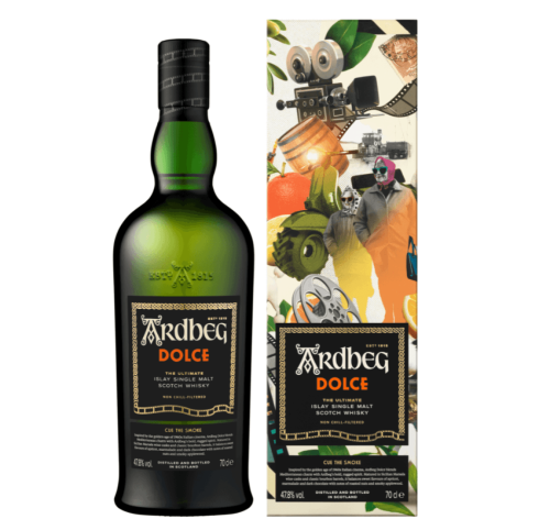 ARDBEG DOLCE WHISKY SINGLE MALT 0,7L SZKOCKA DYMNA WHISKY INSPIROWANA LATAMI 60-TYMI
