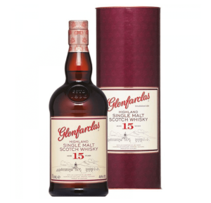 GLENFARCLAS 15YO WHISKY SINGLE MALT 0,7L + TUBA STARSZA WERSJA RODZINNEJ WHISKY
